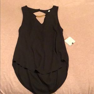 Meraki Black Sleeveless Blouse